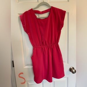 Pink silky dress